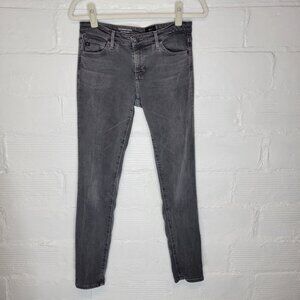AG Adriano Goldschmied Women's Size 27 Jeans The Legging Ankle Super Skinny Gray